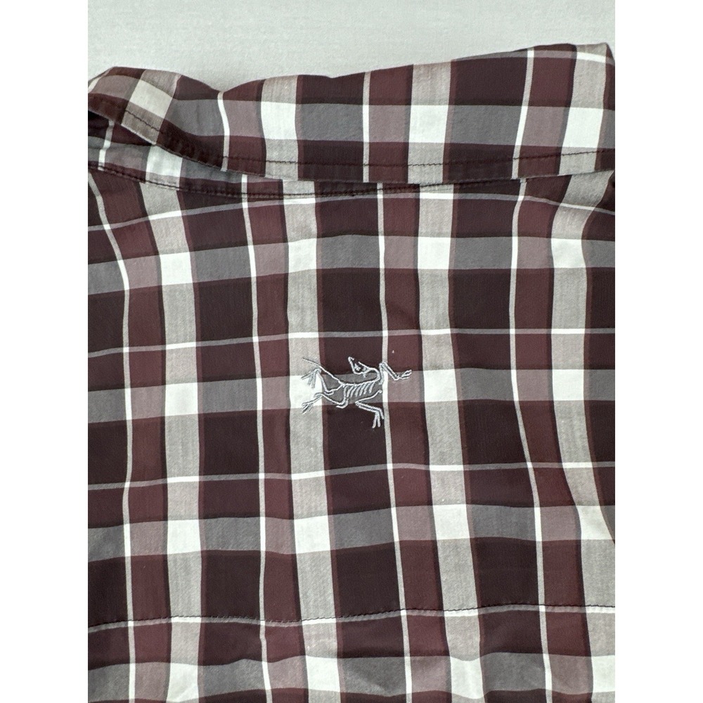 Arcteryx Brohm SS Plaid Shirt Mens XL Hiking Outdoor Trail Button Up - Picture 10 of 13